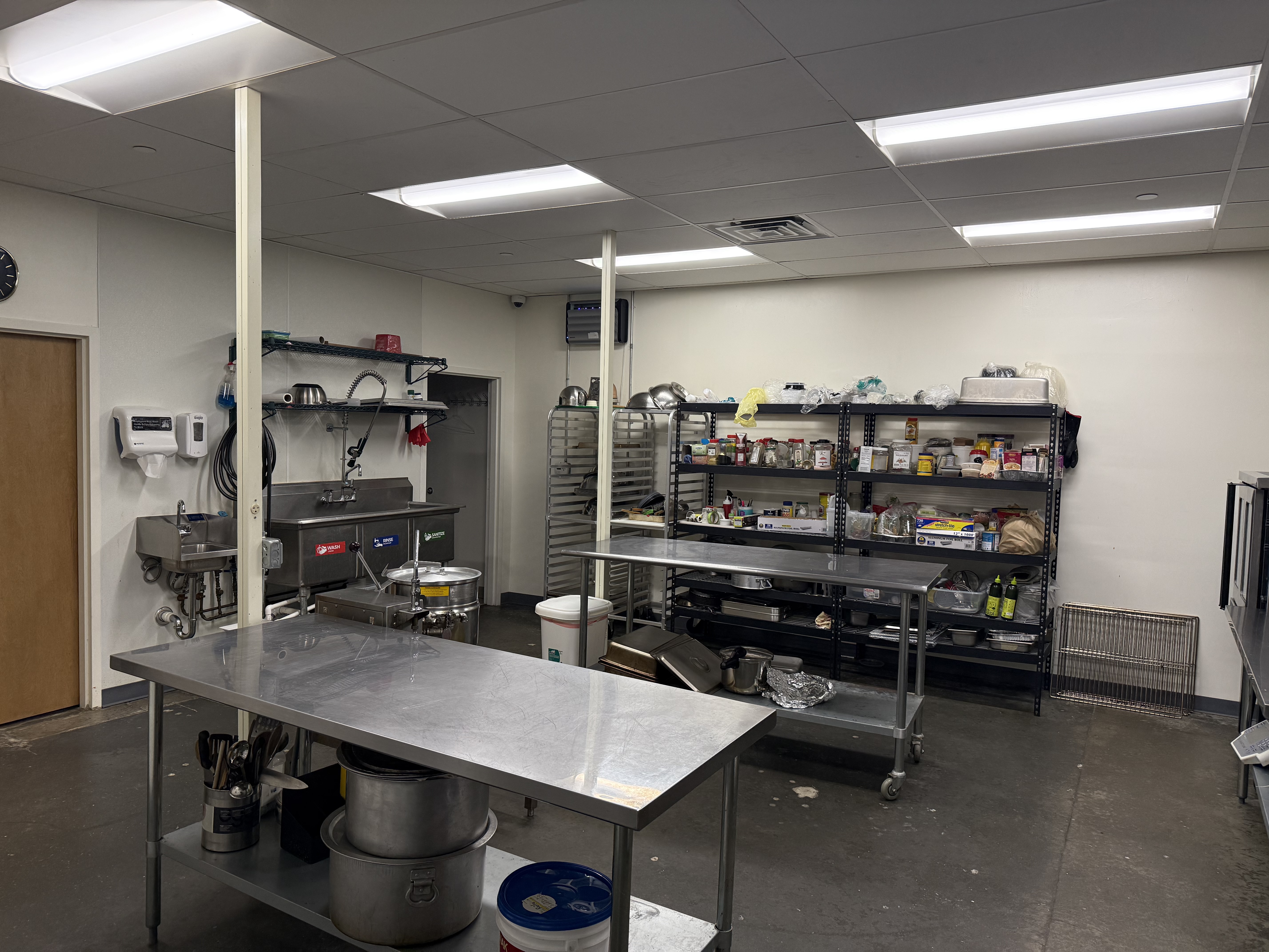 3-Comp Sink + Wash Stations